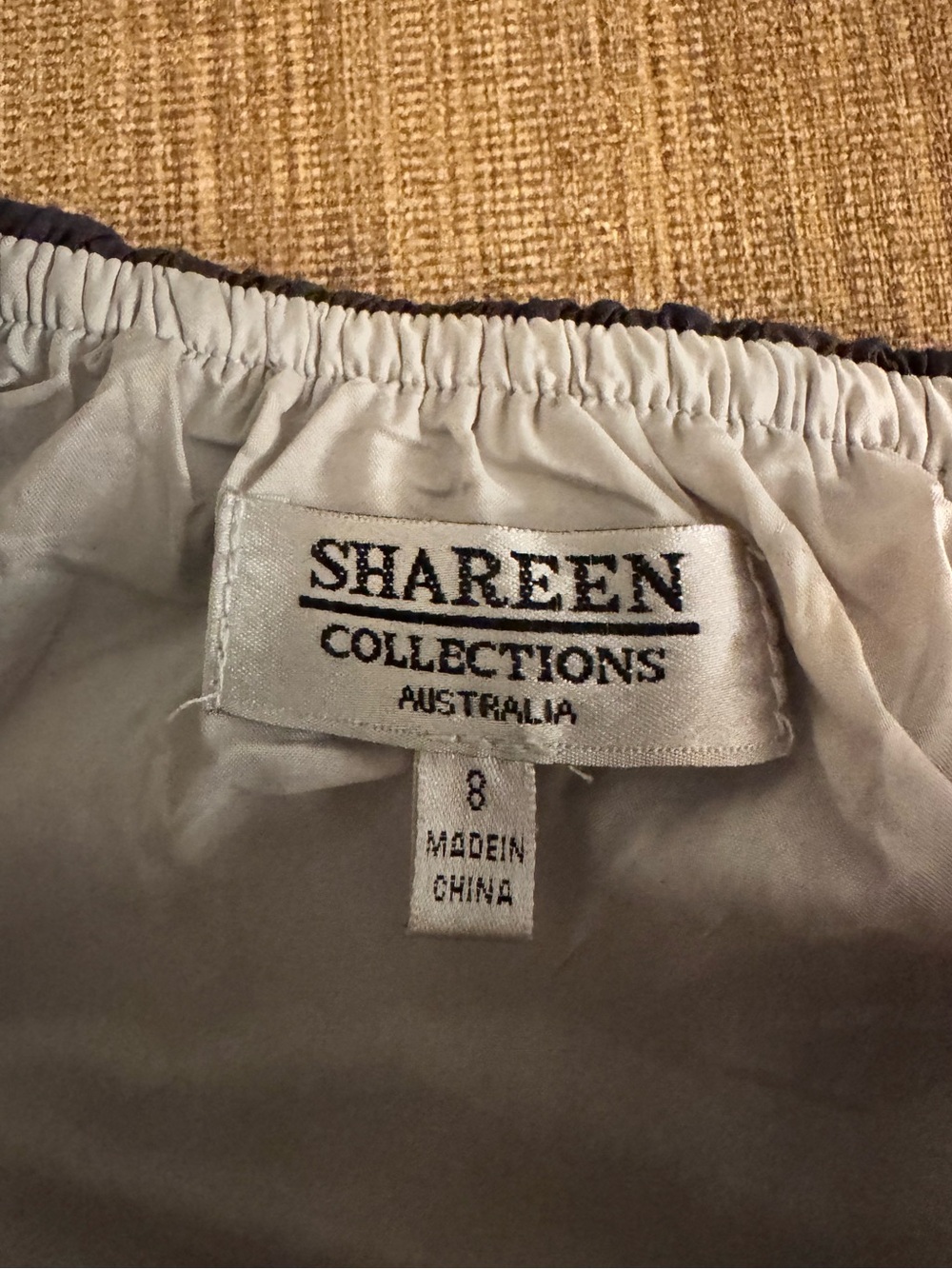 Shareen Collections Gray Cotton Bubble Midi Skirt - Picture 7 of 9